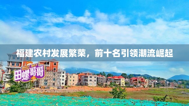 福建農(nóng)村發(fā)展繁榮，前十名引領(lǐng)潮流崛起