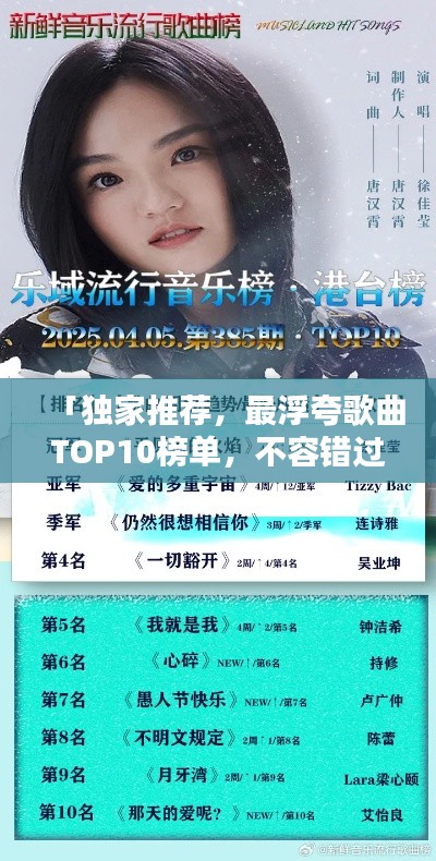 「獨(dú)家推薦，最浮夸歌曲TOP10榜單，不容錯(cuò)過！」