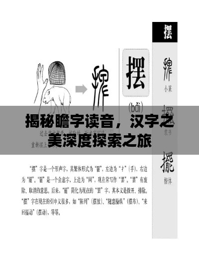 揭秘瞻字讀音，漢字之美深度探索之旅