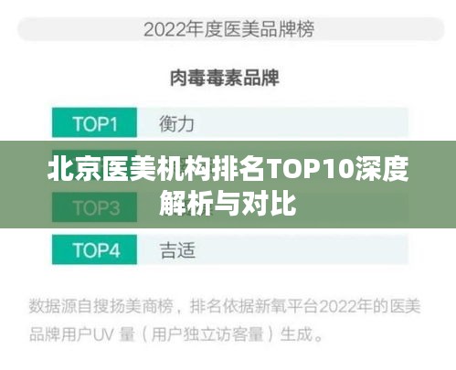 北京醫(yī)美機(jī)構(gòu)排名TOP10深度解析與對(duì)比