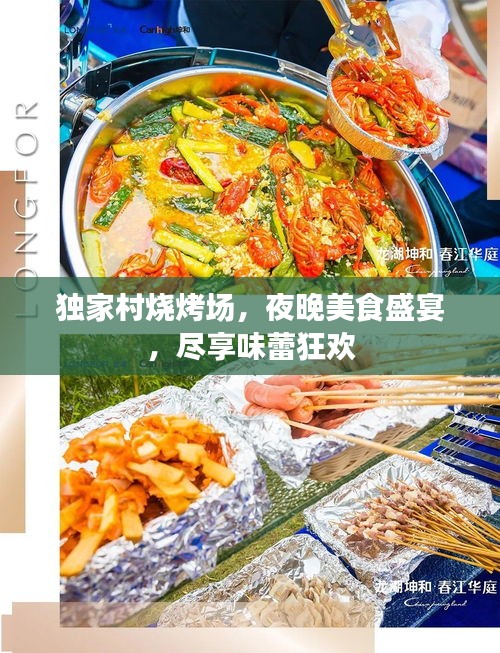 獨家村燒烤場，夜晚美食盛宴，盡享味蕾狂歡