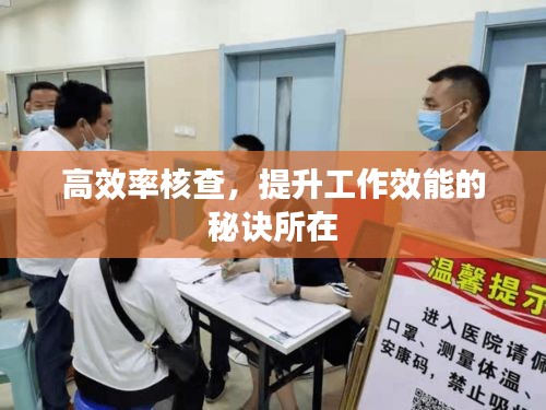 高效率核查，提升工作效能的秘訣所在