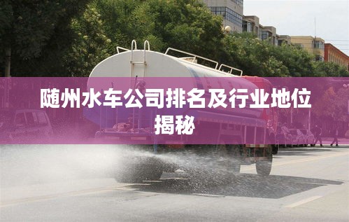 隨州水車公司排名及行業(yè)地位揭秘