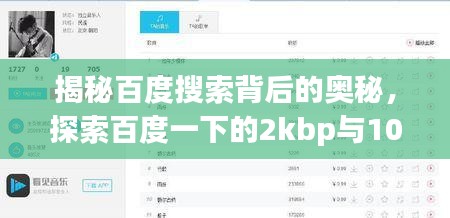 揭秘百度搜索背后的奧秘，探索百度一下的2kbp與10m神秘力量！