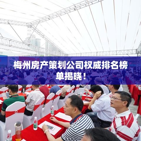 梅州房產(chǎn)策劃公司權(quán)威排名榜單揭曉！
