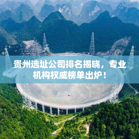 貴州選址公司排名揭曉，專業(yè)機構(gòu)權(quán)威榜單出爐！