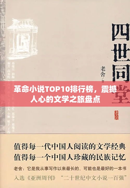 革命小說TOP10排行榜，震撼人心的文學(xué)之旅盤點(diǎn)