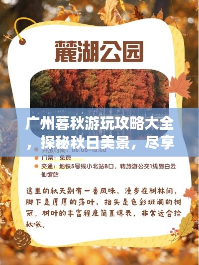廣州暮秋游玩攻略大全，探秘秋日美景，盡享秋日風(fēng)情！