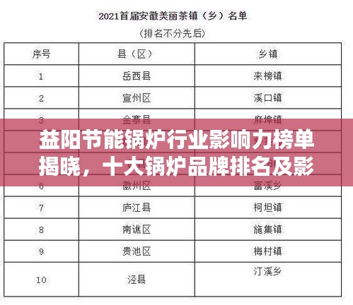益陽節(jié)能鍋爐行業(yè)影響力榜單揭曉，十大鍋爐品牌排名及影響力解析