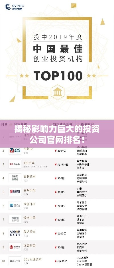 揭秘影響力巨大的投資公司官網(wǎng)排名！