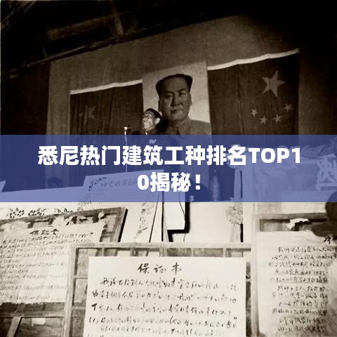悉尼熱門建筑工種排名TOP10揭秘！