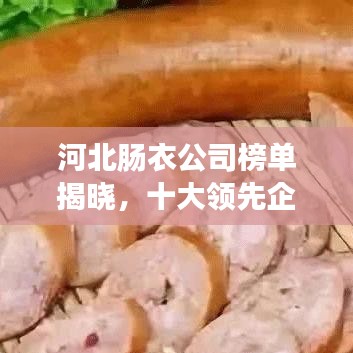 河北腸衣公司榜單揭曉，十大領先企業(yè)排名出爐！