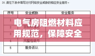 電氣房阻燃材料應(yīng)用規(guī)范，保障安全，百度收錄標(biāo)準(zhǔn)標(biāo)題