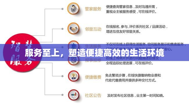 服務(wù)至上，塑造便捷高效的生活環(huán)境