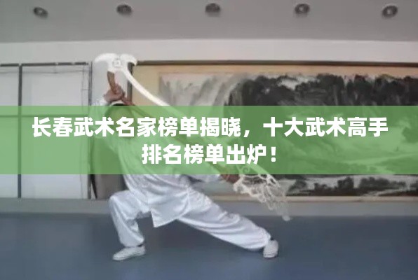 長春武術(shù)名家榜單揭曉，十大武術(shù)高手排名榜單出爐！